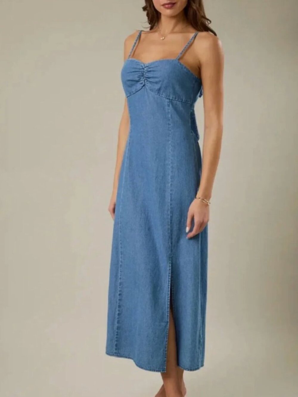 Sunday Edition Denim Summer Maxi Dress, size Medium, NWT